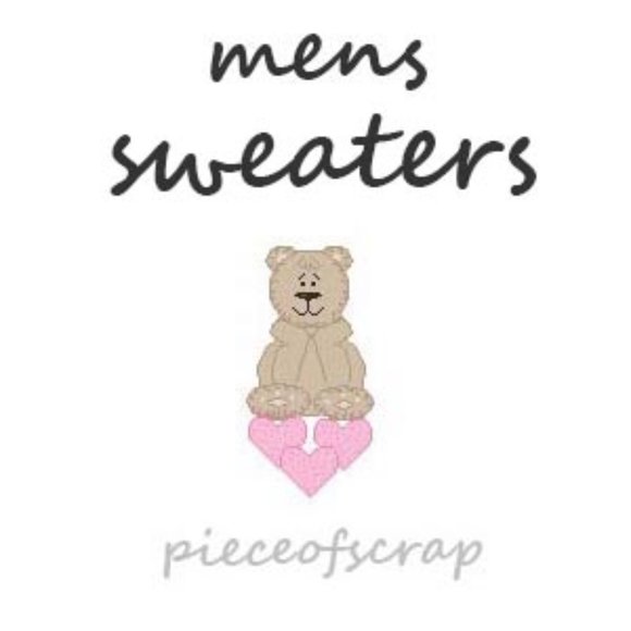 💕🐻 Shop pieceofscrap Mens‎ sweaters 🐻💕 - Picture 1 of 1